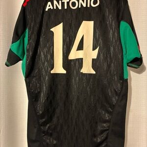 Team Mexico soccer football Jersey cola jersey #14 Antonio VTG World Cup